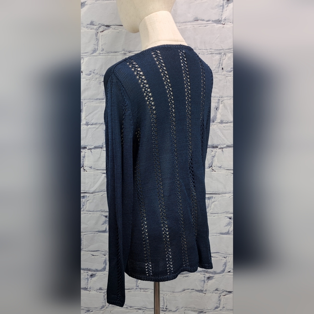 Karen Kane Women's Button Up Sweater Knit 100% Rayon Cardigan Vintage 90s Medium - Picture 5 of 16
